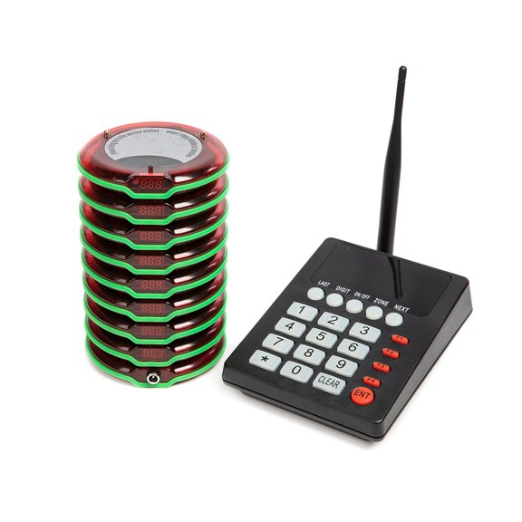 Long Range Coaster Pager System Fast Food Restaurant Guest Table Call Button Paging Waiter Pager