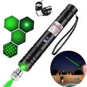 Long Range Green Laser Pointer High Power, Material Upgrade Laser Pointer Pen 2000 Metres Green Lazer Pointer Rechargeable for Hiking,Cat Laser Toy Laser Pointer Rechargeable