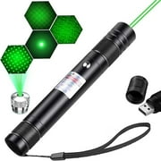 Long Range Green Laser Pointer High Power,Material Upgrade Laser Pointer Pen?2000 Metres Green Lazer Pointer Rechargeable for Hiking,Cat Laser Toy Laser Pointer Rechargeable