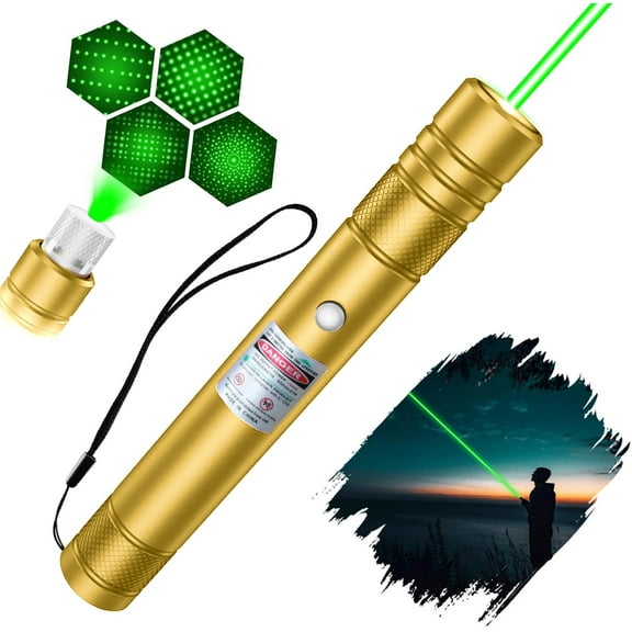Long Range Green Laser Pointer High Power, Material Upgrade Laser Pointer Pen?2000 Metres Green Lazer Pointer Rechargeable for Hiking,Cat Laser Toy Laser Pointer Rechargeable