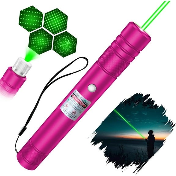Long Range Green Laser Pointer High Power, Material Upgrade Laser Pointer Pen?2000 Metres Green Lazer Pointer Rechargeable for Hiking,Cat Laser Toy Laser Pointer Rechargeable