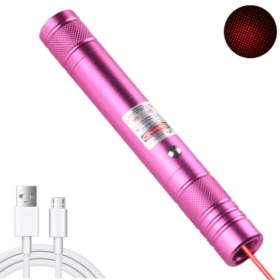 Long Range High Power Tactical Red Dot Light Presentation Pointer USB Recharge Outdoor Interactive Cat Laser Toy