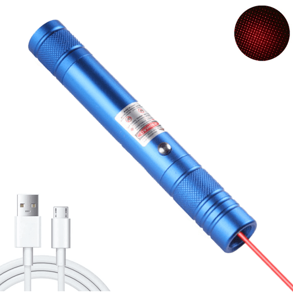 Long Range High Power Tactical Red Dot Light Presentation Pointer USB Recharge Outdoor Interactive Cat Laser Toy