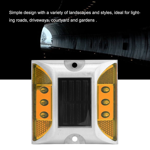 Long,Range LED Ground Lights, Solar Powered, 800mAh Battery, Safe Pathway Illumination