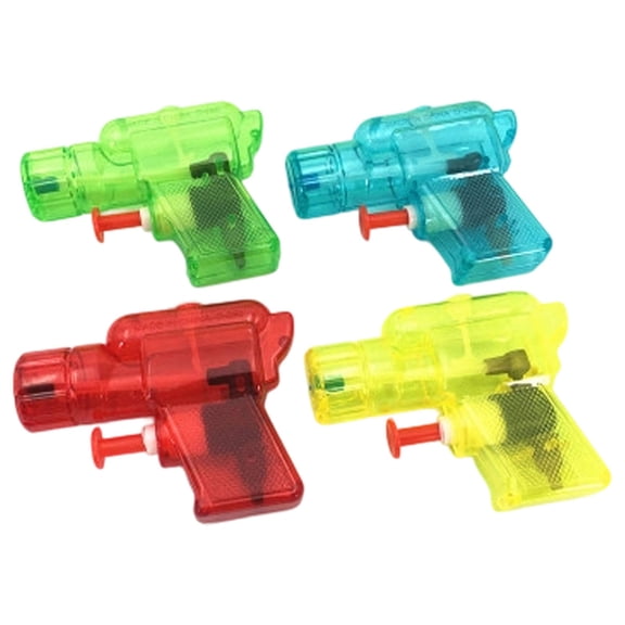 Long Range Mini Transparent Plastic Water Spray Blaster, Single Pack Portable Outdoor Summer Water Fighting Toy, Lightweight Pool Backyard Activity Spritz Accessory, Random Compact Water Gun