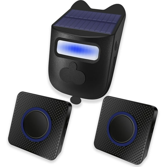 Long Range Solar Wireless Driveway Alarm Outdoor Weather Resistant Security Alert System Monitor For Protect Outside Property