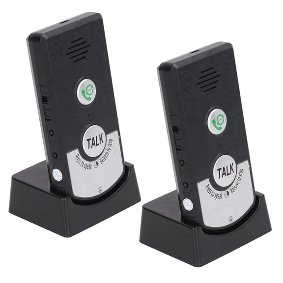 Long Range Wireless Two-Way Intercom Doorbell, Waterproof Voice Intercom System with Light Indicator, Wall-Mounted 2-Way Call Unit for Hospital & Indoor Use
