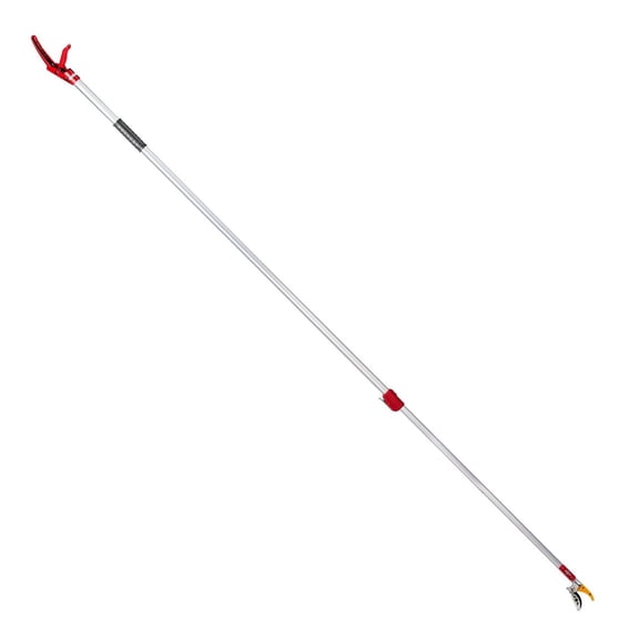Long Reach Pruner Garden Tool, Telescopic Pole Pruner 5.9-9.8 FT, Fruit Picker Tree Cutter, Lightweight Aluminum Extendable Handle for High Branches
