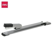 Long Reach Stapler Heavy Duty Stapler with Middle Seam, Built-in Ruler 12.20 in and 25 Sheets Capacity,Silver