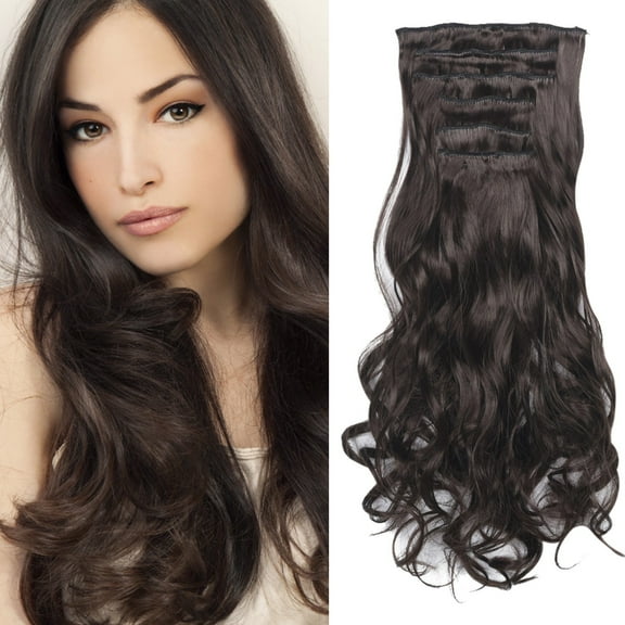 Long Real Remy Hair Extensions Clip In Curly Full Fashion Wig For Women