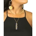 thumbnail image 1 of Long Rectangle Chain Necklace, 1 of 6
