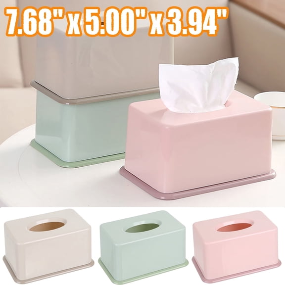 Long Rectangle Facial Tissue Box Cover Holder, Tissue Box Cover,Facial Tissue Holder Case Dispenser for Bathroom Kitchen Bedroom Office, Night Stands, Desks and Tables