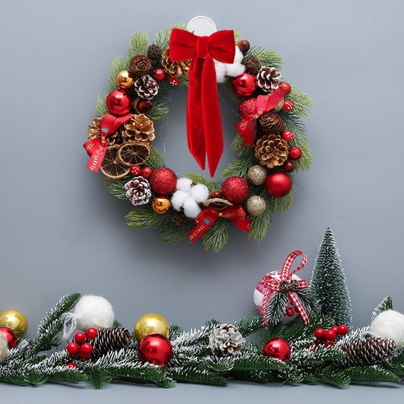 Long Red Velvet Christmas Tree Pendant, Polyester Hanging Ornament for Window and Door, Holiday Decor, Home Decoration for Indoor Festive Decor