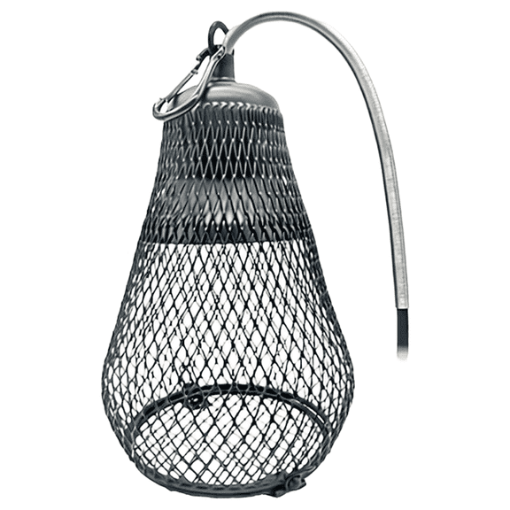 Ceramic Heat Lamp with Dimmer, Reptile Anti-Scald Metal Mesh Guard Lampshade, Anti-Bite Cable Protection for Parrot, Lizard, Turtle