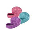 thumbnail image 1 of Long Resistance Bands Set Pull up Assist Bands Workout Bands 3 Different Levels Violet Pink, 1 of 7