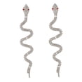 thumbnail image 1 of Long Rhinestone Post Earrings, 1 of 2