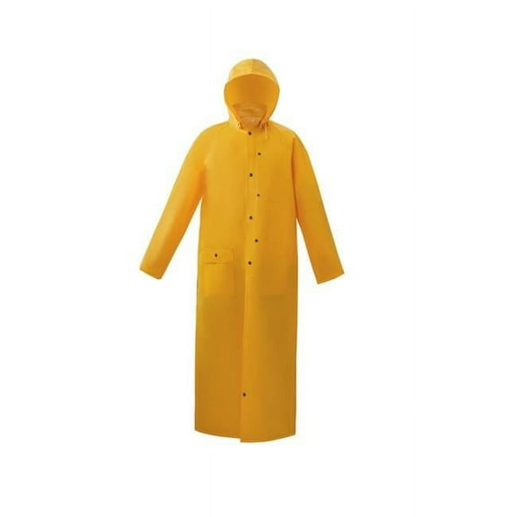 Long Riding Rain Coat, Yellow - 4XL