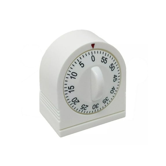 Long Ring Metal Bell Kitchen Cooking Timer 60-Minute Analog Mechanical Alarm