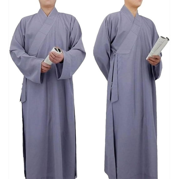 Long Robes For Buddhism Kung Fu Suit Monk's Clothing Traditional Chinese Buddhist Clothing Zen Buddhism Kesa Priest Cassock Robe Meditation
