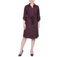 thumbnail image 1 of Long Roll Tab Sleeve Shirtdress, 1 of 3