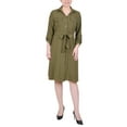 thumbnail image 1 of Long Roll Tab Sleeve Shirtdress, 1 of 3