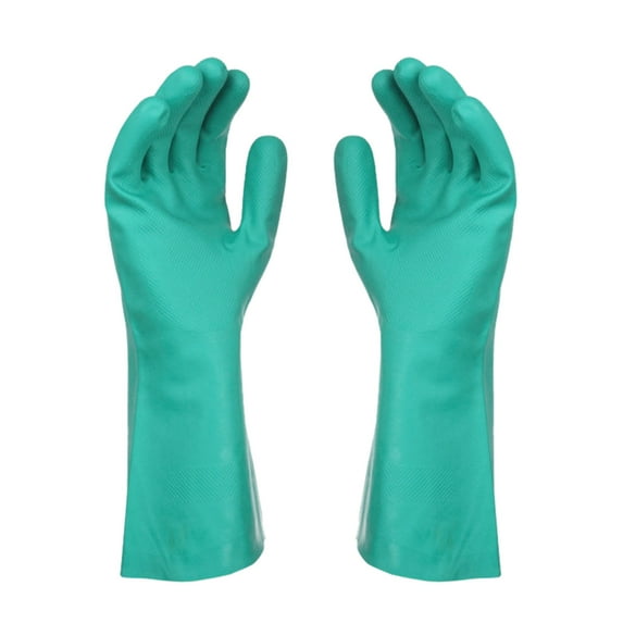 Long Rubber Cleaning Gloves - Waterproof Dishwashing Gauntlets for Kitchen Bar & Household Use,Heat Resistant Comfort Fit Durable Latex Gloves