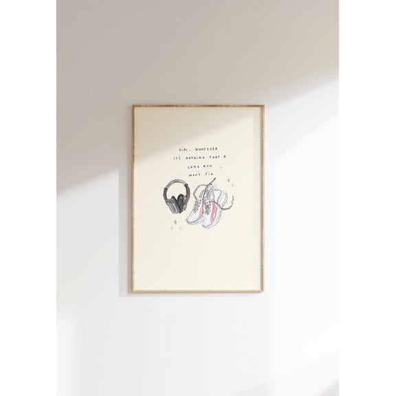 Long Run Running Wall Art Home Decor