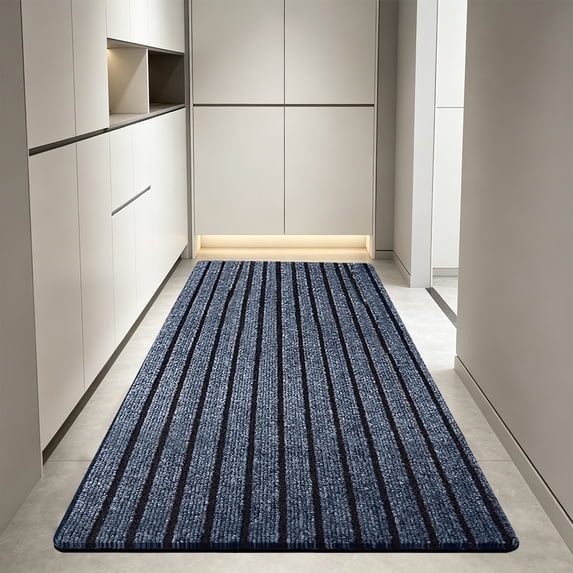 Long Runner Rug 16x72in Shaggy Extra Thick Fluffy Foot Mat Non Slip Latex Backing Soft High Pile Absorbent Carpet for Bathroom Laundry Room Hallway Bedroom - Washable Floor Runner