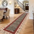 thumbnail image 1 of 2'x10' Runner Rug, Yamaziot Washable Rug Runner for Long Hallway, Non Slip Laundry Room Mat Kitchen Floor Carpet, Persian Boho Green, 1 of 8