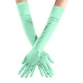 thumbnail image 1 of Long Satin Formal Gloves for Women Full Finger Stretch Arm Hand Sleeves Elegant Dress Gloves for Opera Wedding Prom Evening Party, 1 of 1
