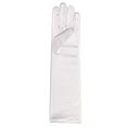 thumbnail image 1 of Long Satin Gloves For Communion Easter Pageant Wedding Flower Girl Dress Long GLOVES White 8-12 (2X Paris), 1 of 2