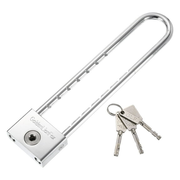 Uxcell Long Shackle Padlock 8.66" Removable Adjustable U Shaped Extended Shackle Lock