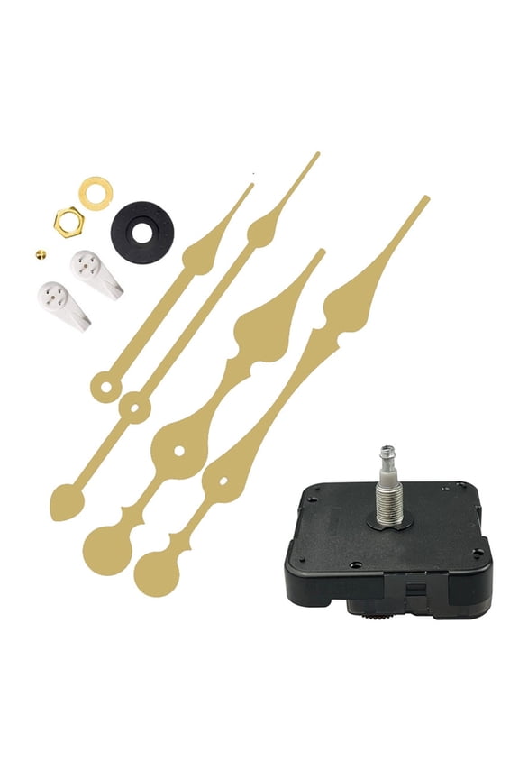 Long Shaft High Torque Clock Movement Quiet Motor with Assorted Hands and Hook