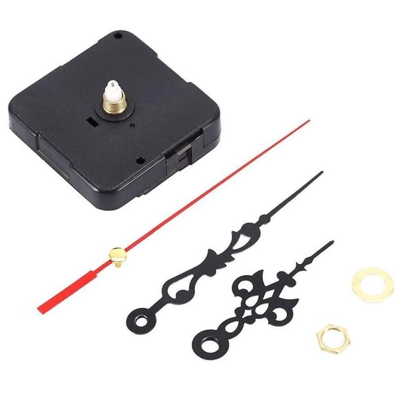 Long Shaft Quartz Clock Movement Mechanism Kit with Hands for Wall Clock Repair and DIY Craft Replacement