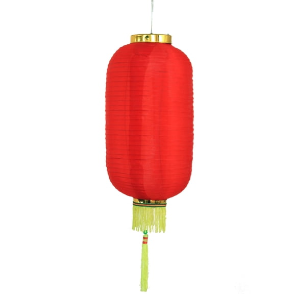 Long Shaped Red Cloth Chinese Lantern