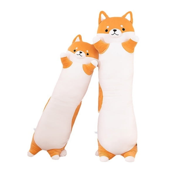 Long Shiba Inu Plush Toy, Soft Stuffed Dog Doll for Sofa, Bed and Room Decor