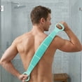 thumbnail image 1 of Long Silicone Back Scrubber Shower Belt, Exfoliating Bath Strap with Handles, for Deep Skin Cleansing, 1 of 5