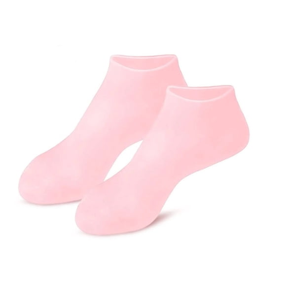 Long Silicone Socks 1/2 Pairs, Moisturizing Socks, Soft Gel Socks for Dry Cracked Feet Women, Comfortable for Overnight Use & Spa Recovery