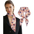 thumbnail image 1 of Long Silk Feel Scarf Women Hair Scarf Satin Neck Scarf Tie Bandana Headband Scarf Edge Wrap Head Scarf Purse Handbags, 1 of 8