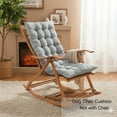 thumbnail image 1 of A Long-Sized Plush Rocking Chair Cushion (Chair Not Included) - Luxurious Patio And Home Lounge Chair Pad - Thick, Soft, And Worry-Free Bliss for a Little Nap, Suitable for Office, Balcony, 1 of 8