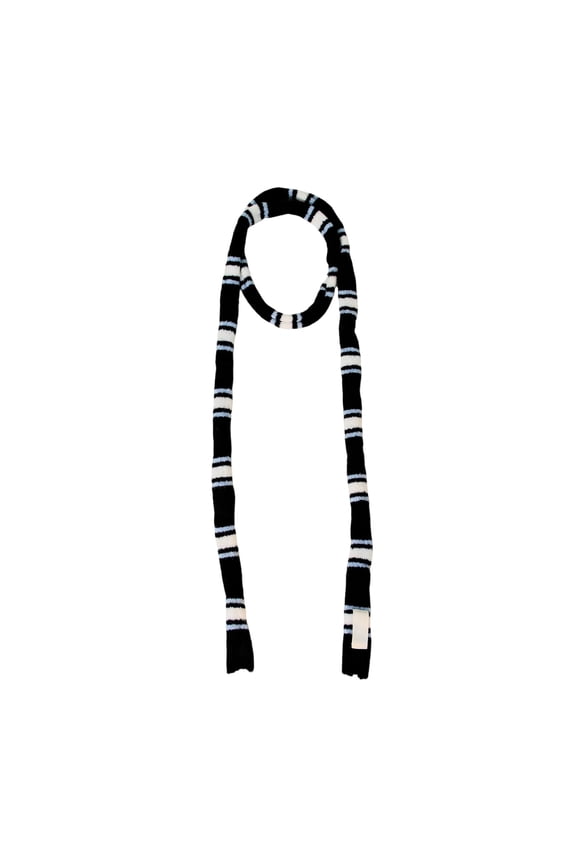 Long Scarf for Women Winter Fall Knit Neck Scarves Fashion Fluffy Narrow Neckerchief Necktie Accessories