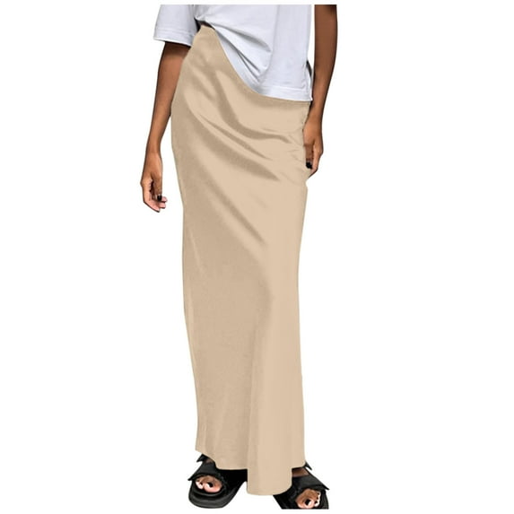 Long Skirts For Women Trendy Sevevn Fashion Women Solid Color Skirt Sagging Sensation Fish Tail Longuette Long Flowy Skirts For Women