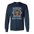 thumbnail image 1 of Long Sleeve Adult T-Shirt Hawkins Go Tigers High School 1983 AV Club Parody Funny DT, 1 of 2