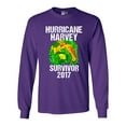 thumbnail image 1 of Long Sleeve Adult T-Shirt Hurricane Harvey Storm Survivor Houston Texas 2017 DT, 1 of 2
