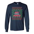 thumbnail image 1 of Long Sleeve Adult T-Shirt I Don't Know Margo Vacation Ugly Christmas Gift Funny DT, 1 of 2