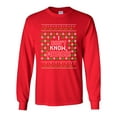 thumbnail image 1 of Long Sleeve Adult T-Shirt I Don't Know Margo Vacation Ugly Christmas Gift Funny DT, 1 of 2