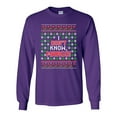 thumbnail image 1 of Long Sleeve Adult T-Shirt I Don't Know Margo Vacation Ugly Christmas Gift Funny DT, 1 of 2