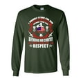 thumbnail image 1 of Long Sleeve Adult T-Shirt I Proudly Stand For Our National Anthem Soldier DT, 1 of 2