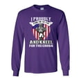 thumbnail image 1 of Long Sleeve Adult T-Shirt I Proudly Stand For The Flag And Kneel For The Cross DT, 1 of 2