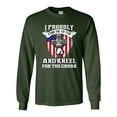 thumbnail image 1 of Long Sleeve Adult T-Shirt I Proudly Stand For The Flag And Kneel For The Cross DT, 1 of 2